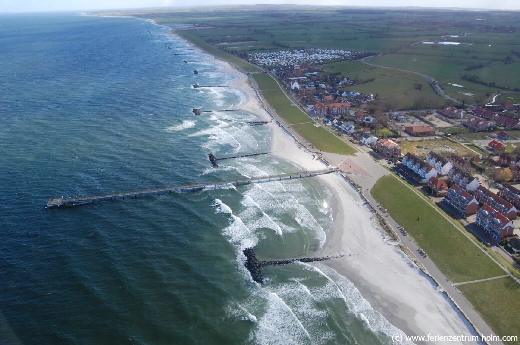 Luftbild Schönberger Strand mit Seebrücke